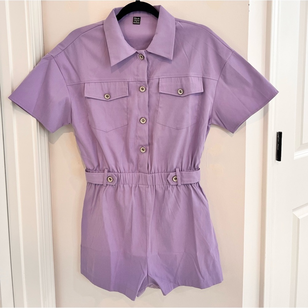New purple romper